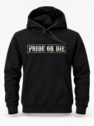 PRIDE OR DIE fight club hoodie -black